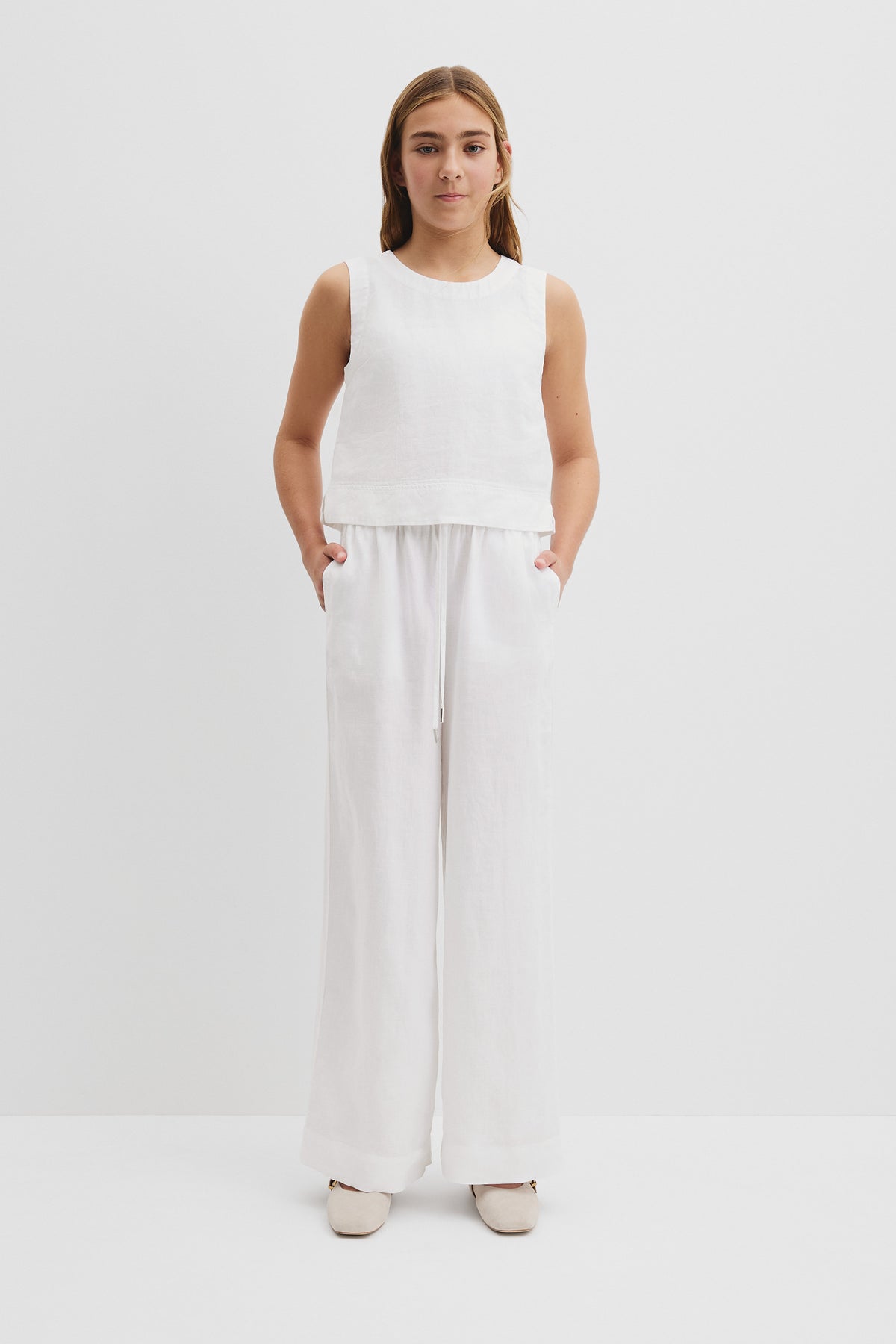 Teen Linen Tank