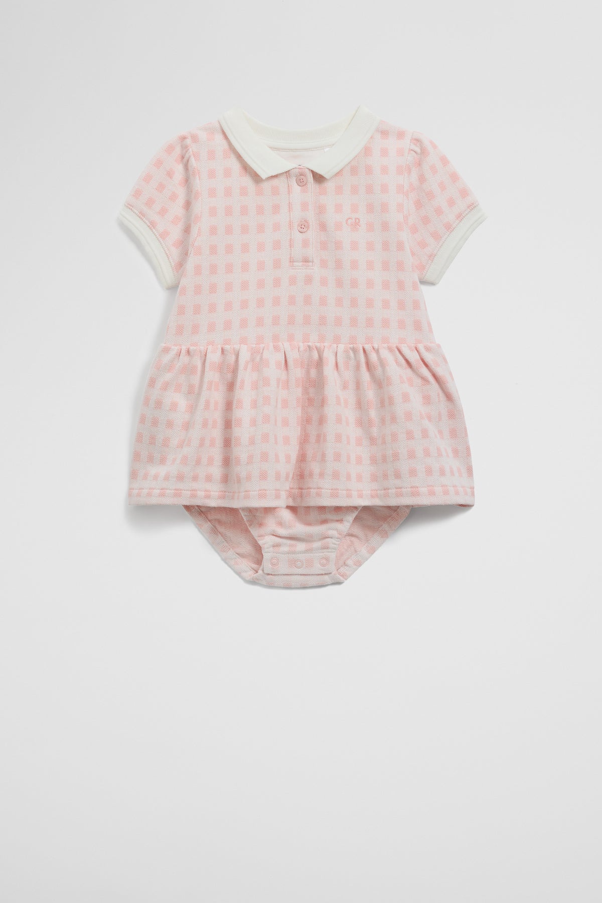 Cotton Polo Romper Dress