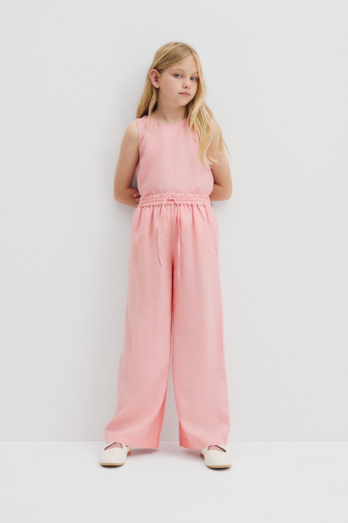 Linen Linen Pull On Pant