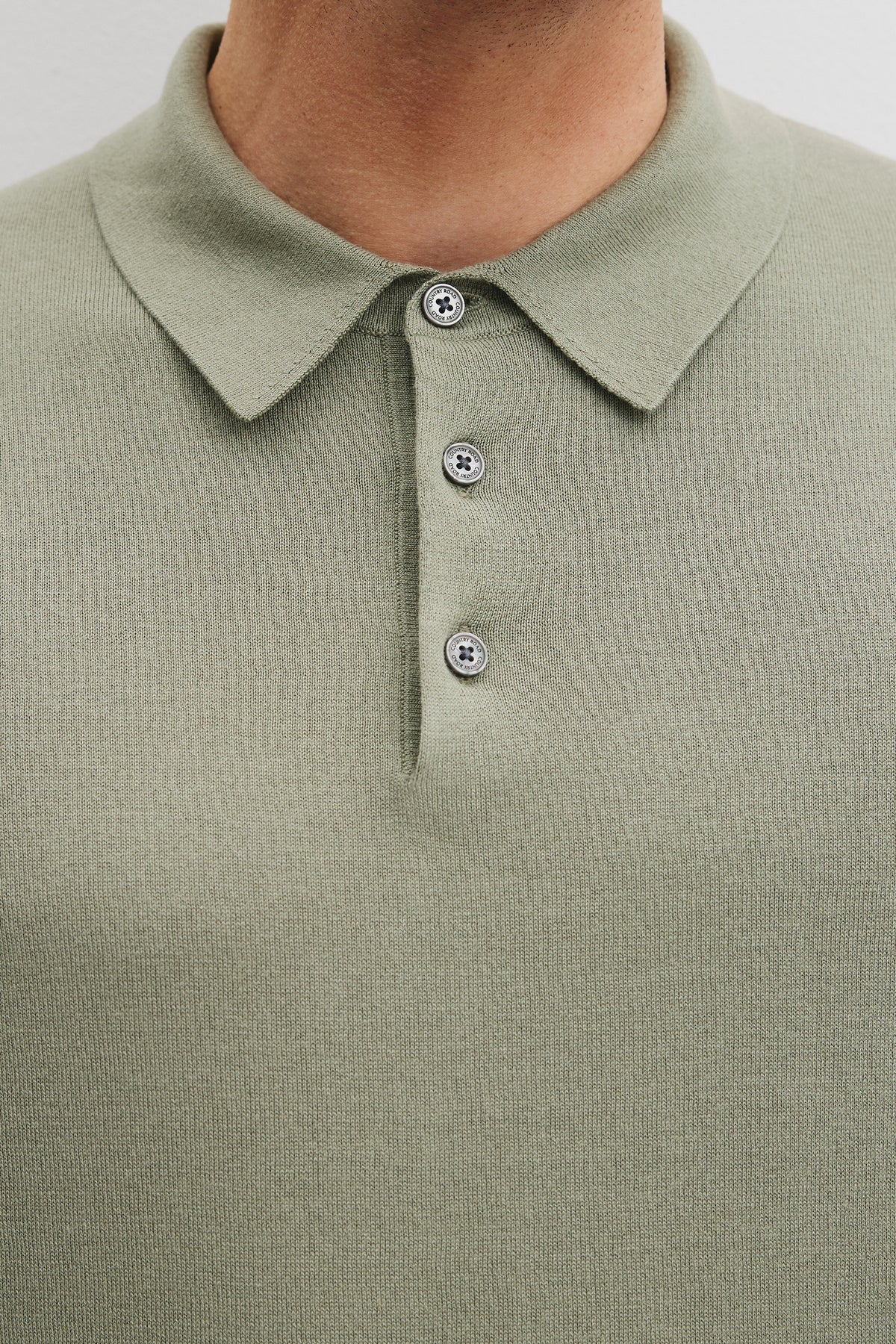 Australian Cotton Blend Silk Button Polo
