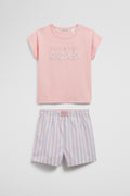 Cotton Logo Boxer Pyjama Set