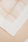 Cotton Check Knit Blanket