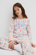 Cotton Floral Frill Pyjama Set