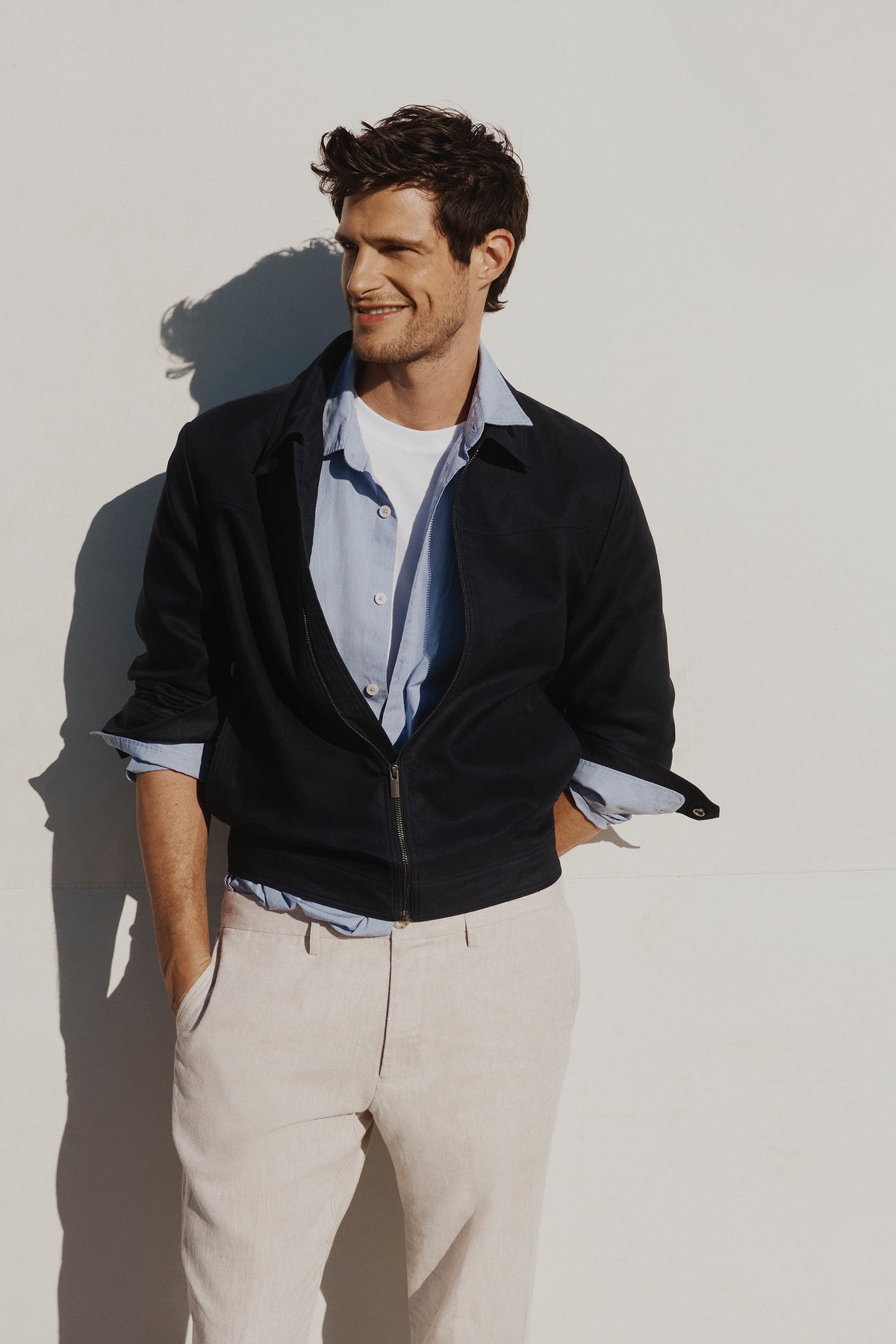 Long Sleeve Regular Fit Cotton Textured Shirt