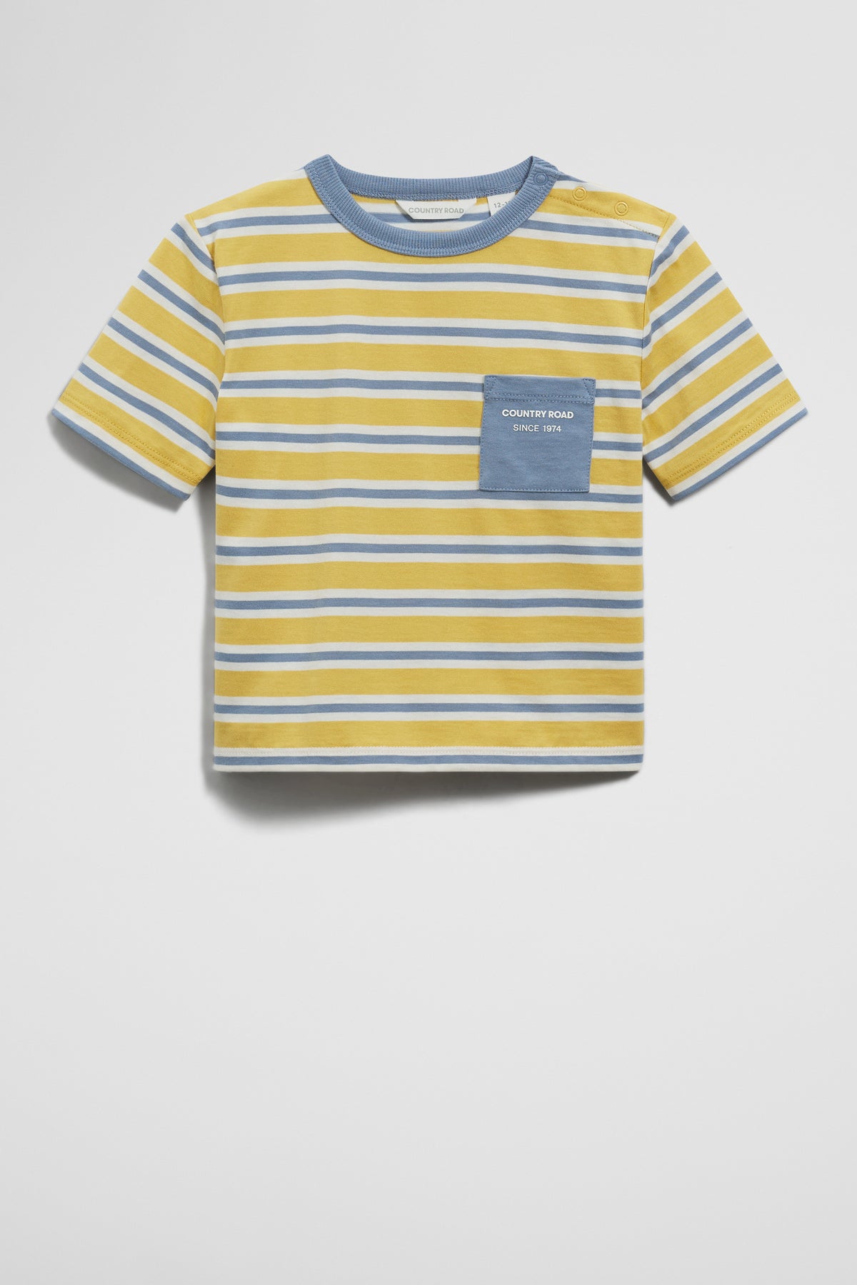 Organically Grown Cotton Stripe Pocket T-Shirt