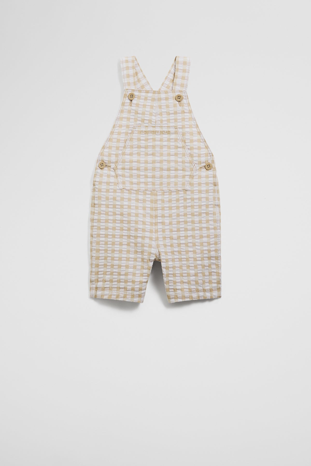 Gingham Overalls