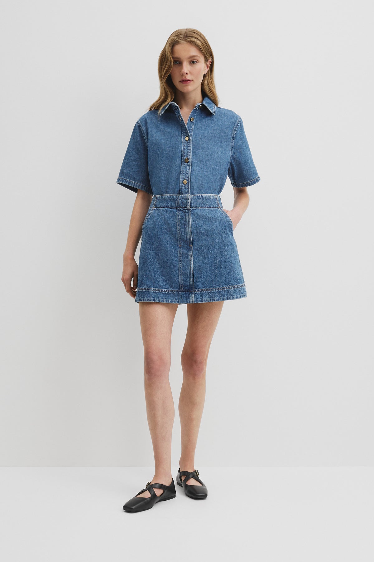 Denim Mini Skirt