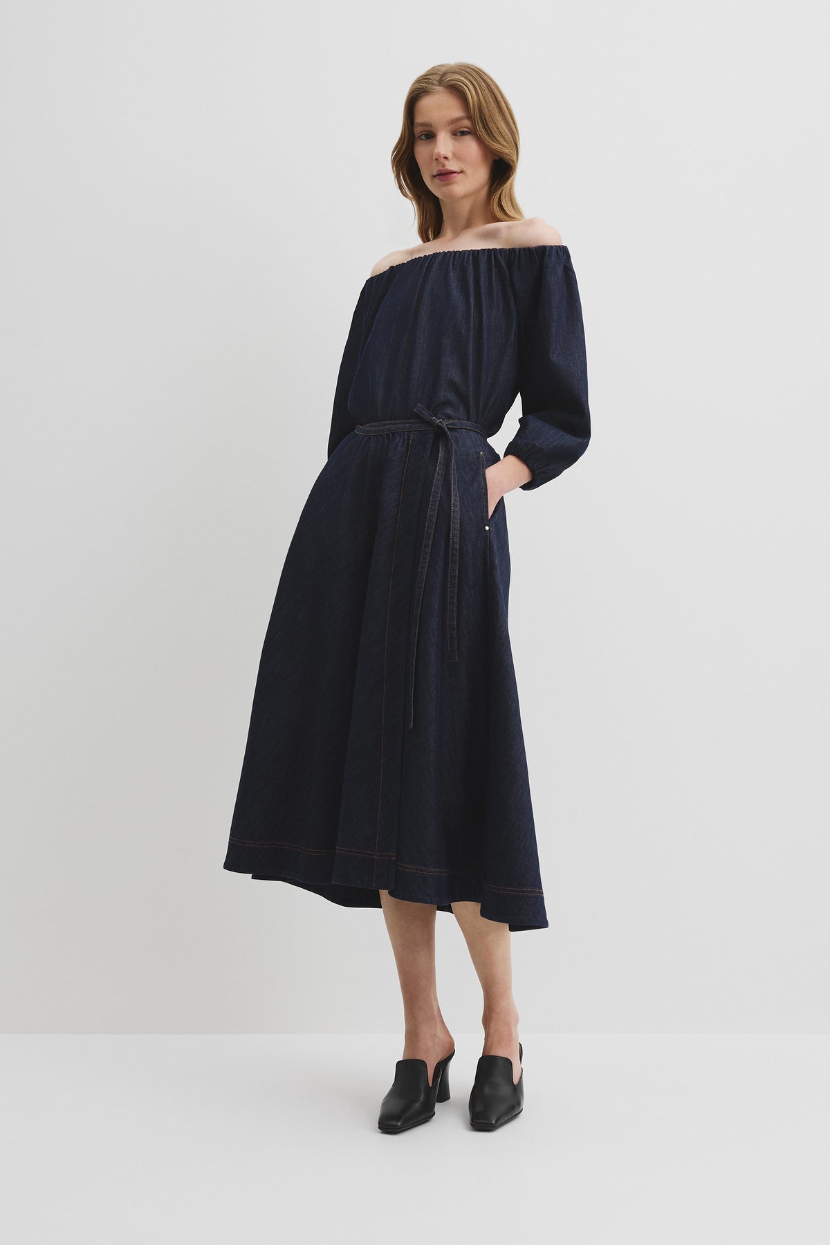 Chambray Denim Skirt