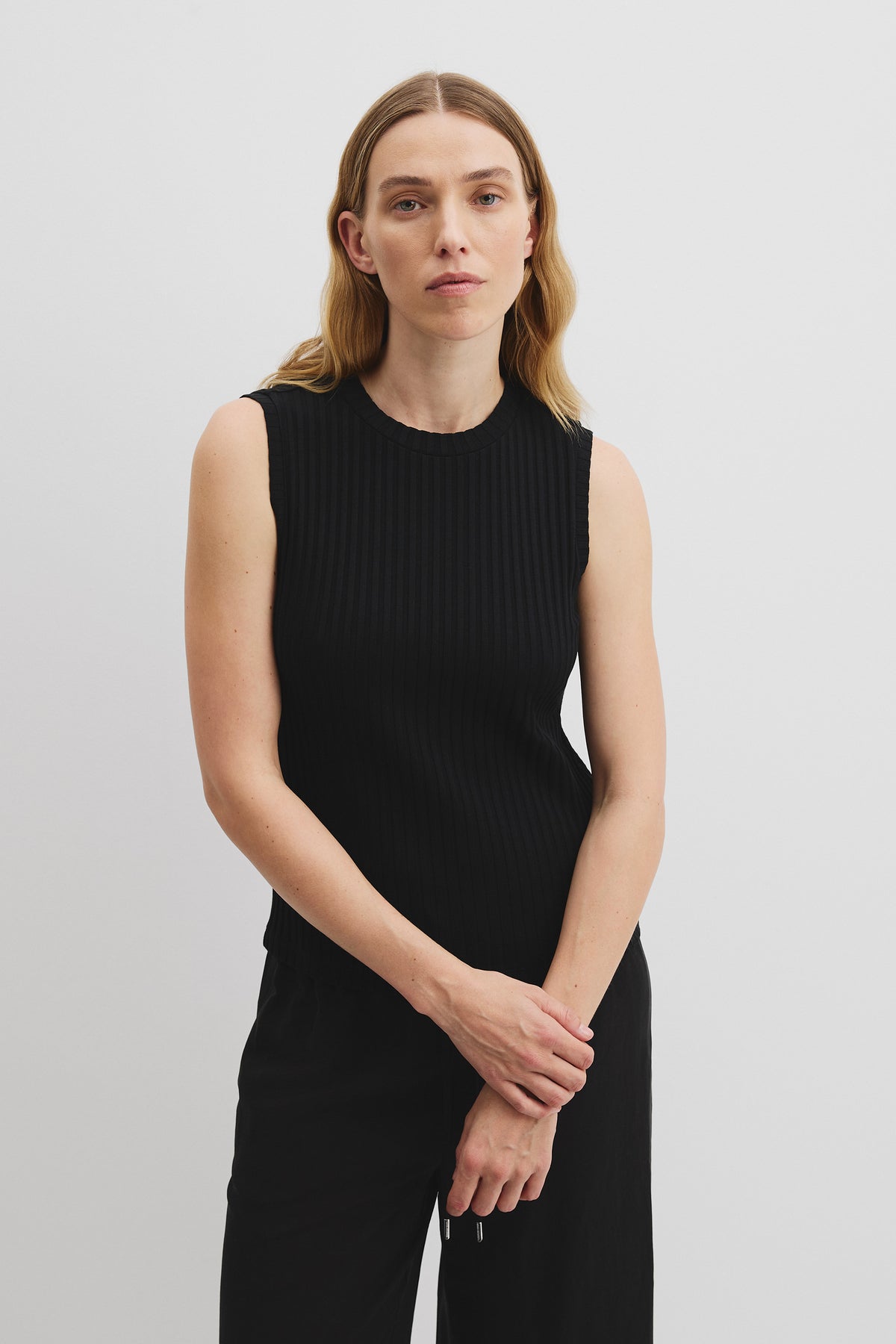 High Neck Rib Tank
