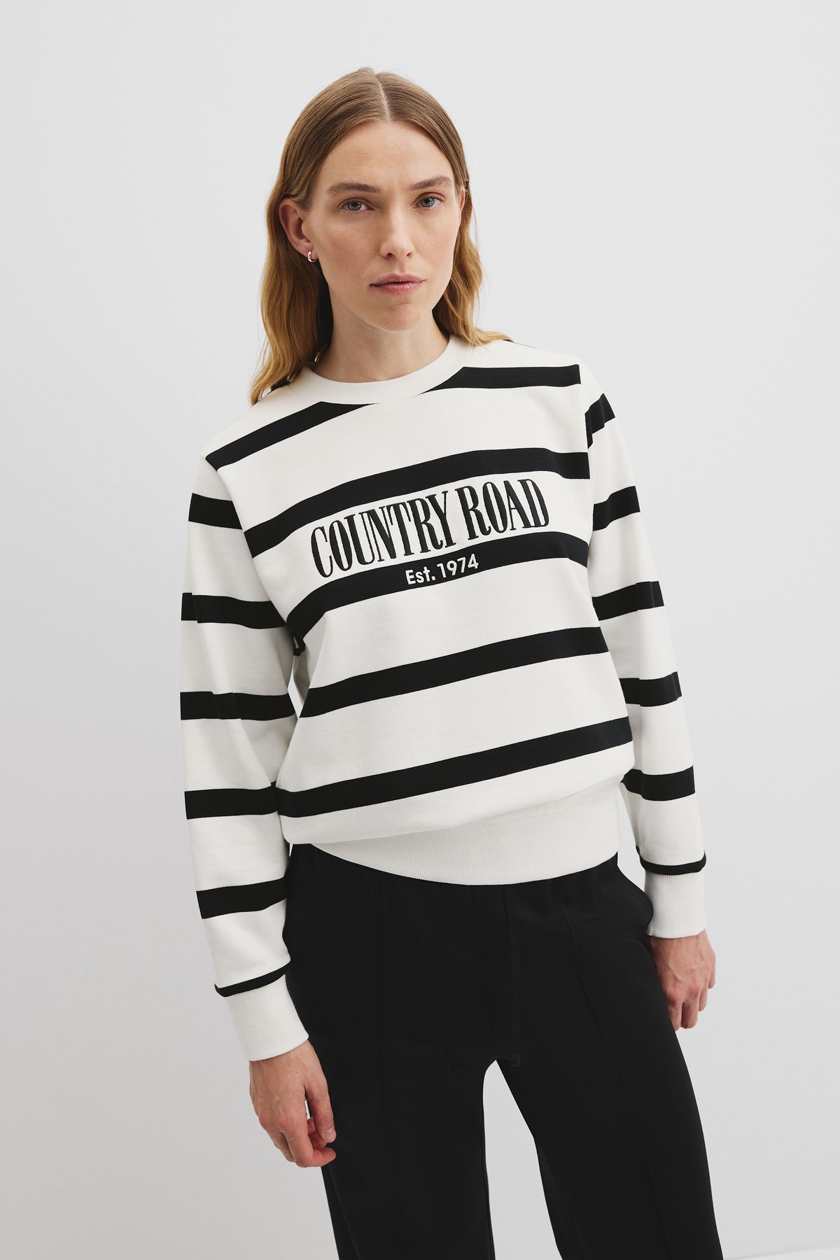 Australian Cotton Stripe Heritage Sweat
