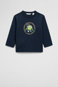Cotton Long Sleeve Tennis Mascot T-Shirt