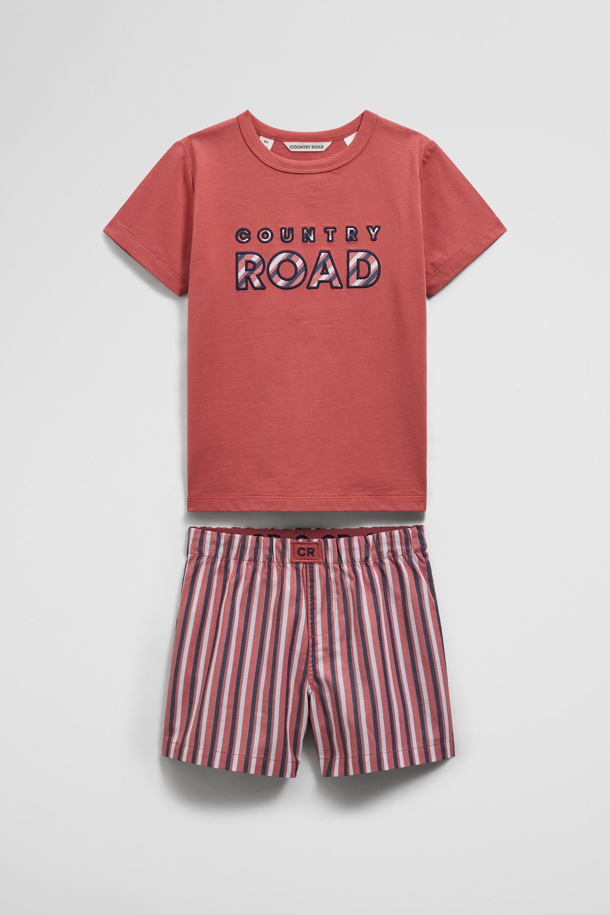 Australian Cotton Stripe Boxer Pyjama Set