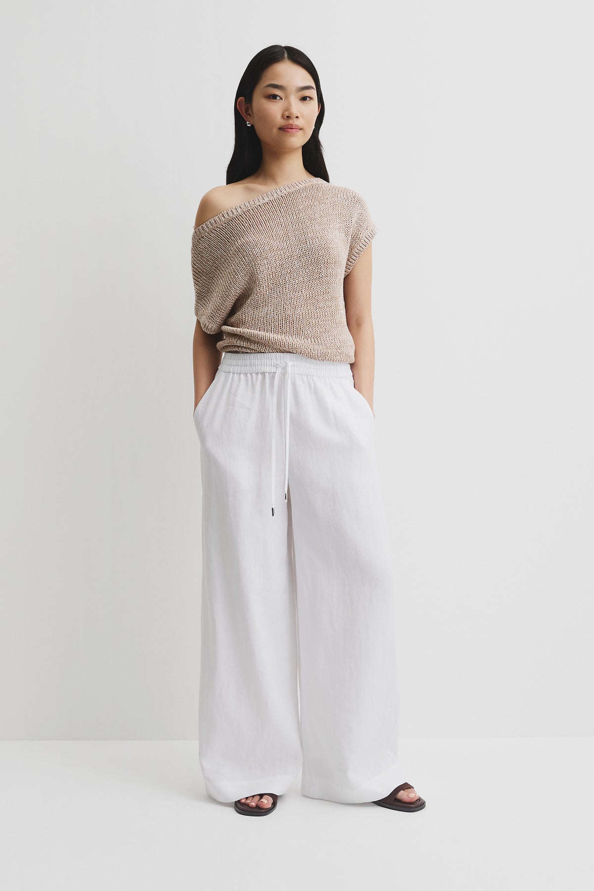Organically Grown Linen Pull-On Pant