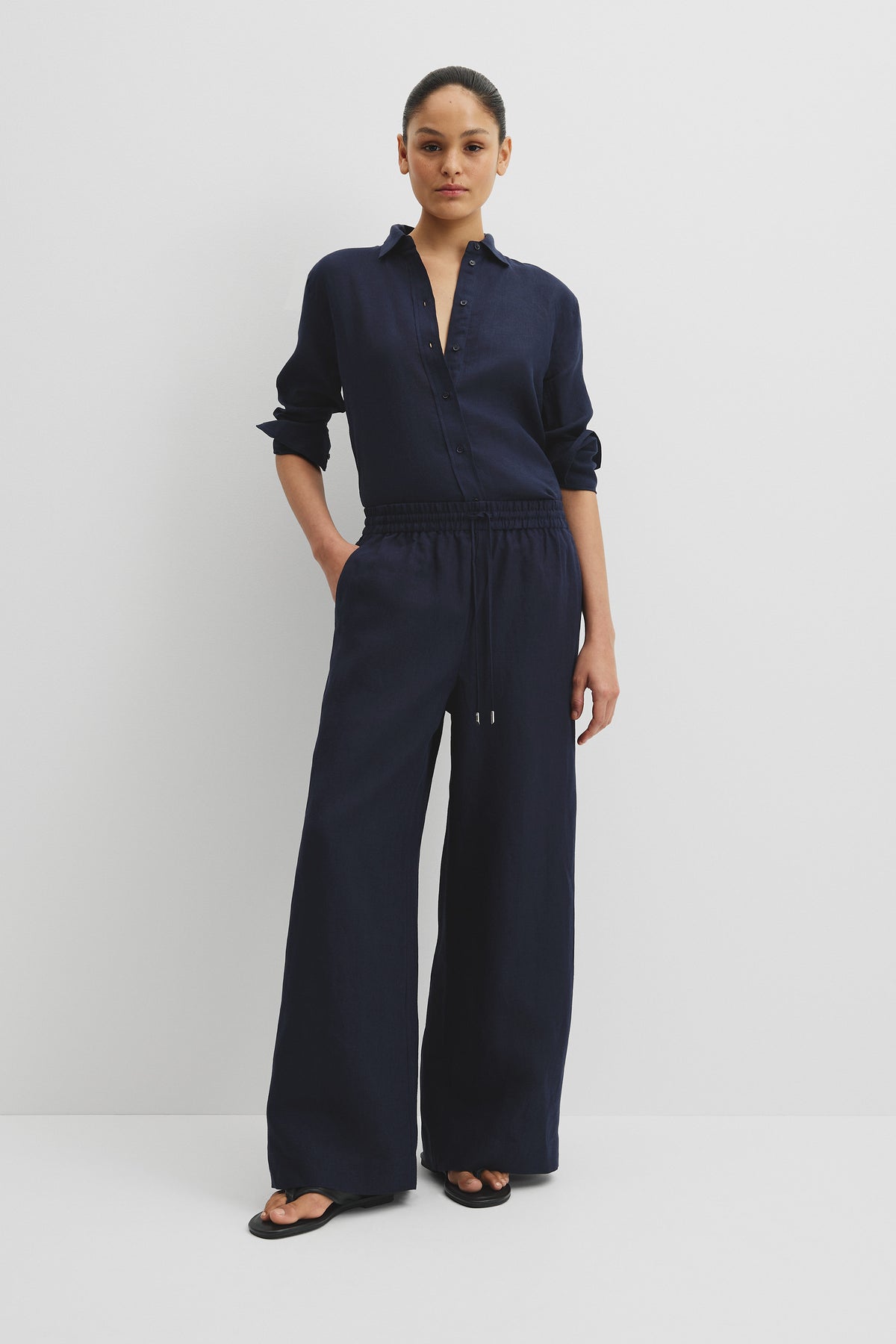 Organically Grown Linen Pull-On Pant