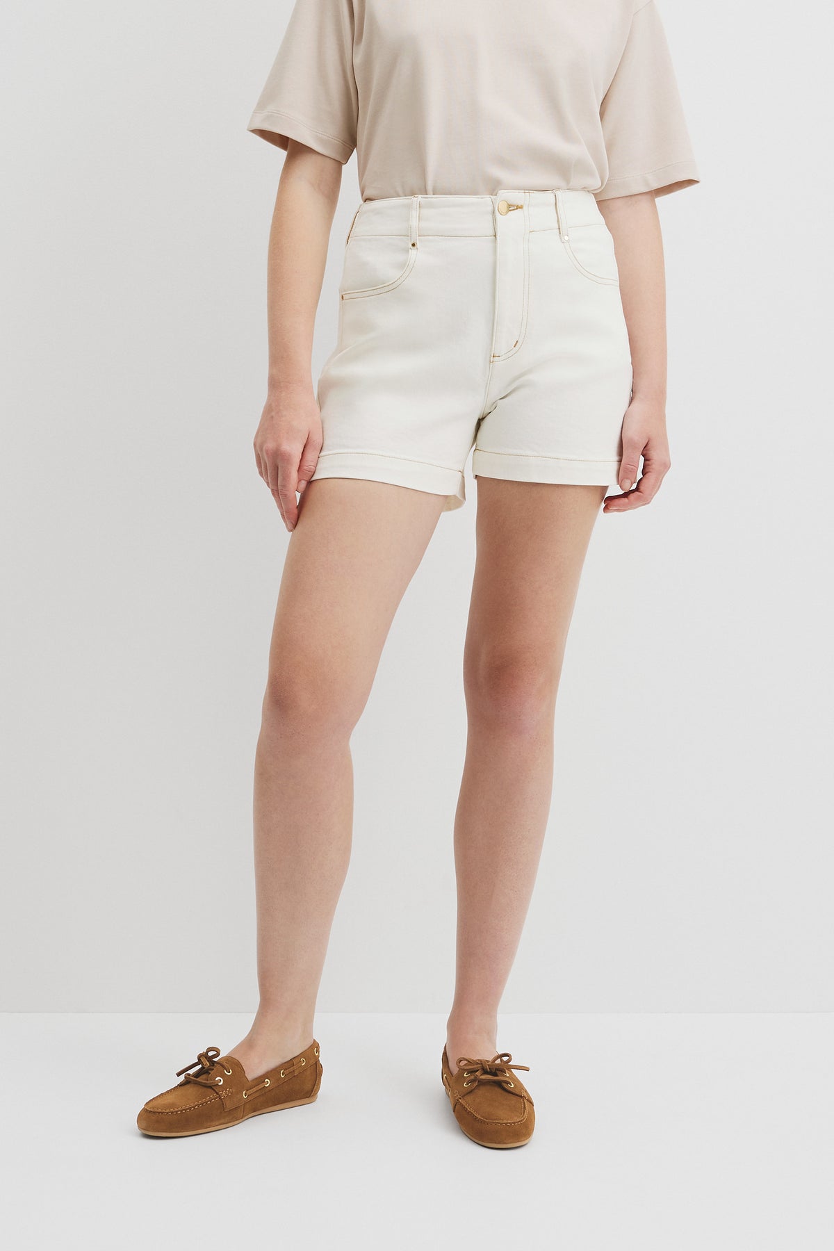 Denim A-Line Short
