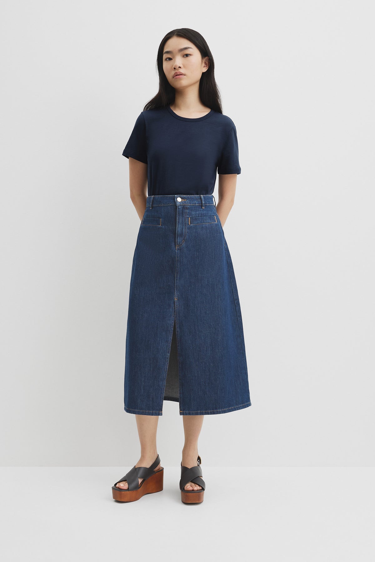 Split Midi Skirt