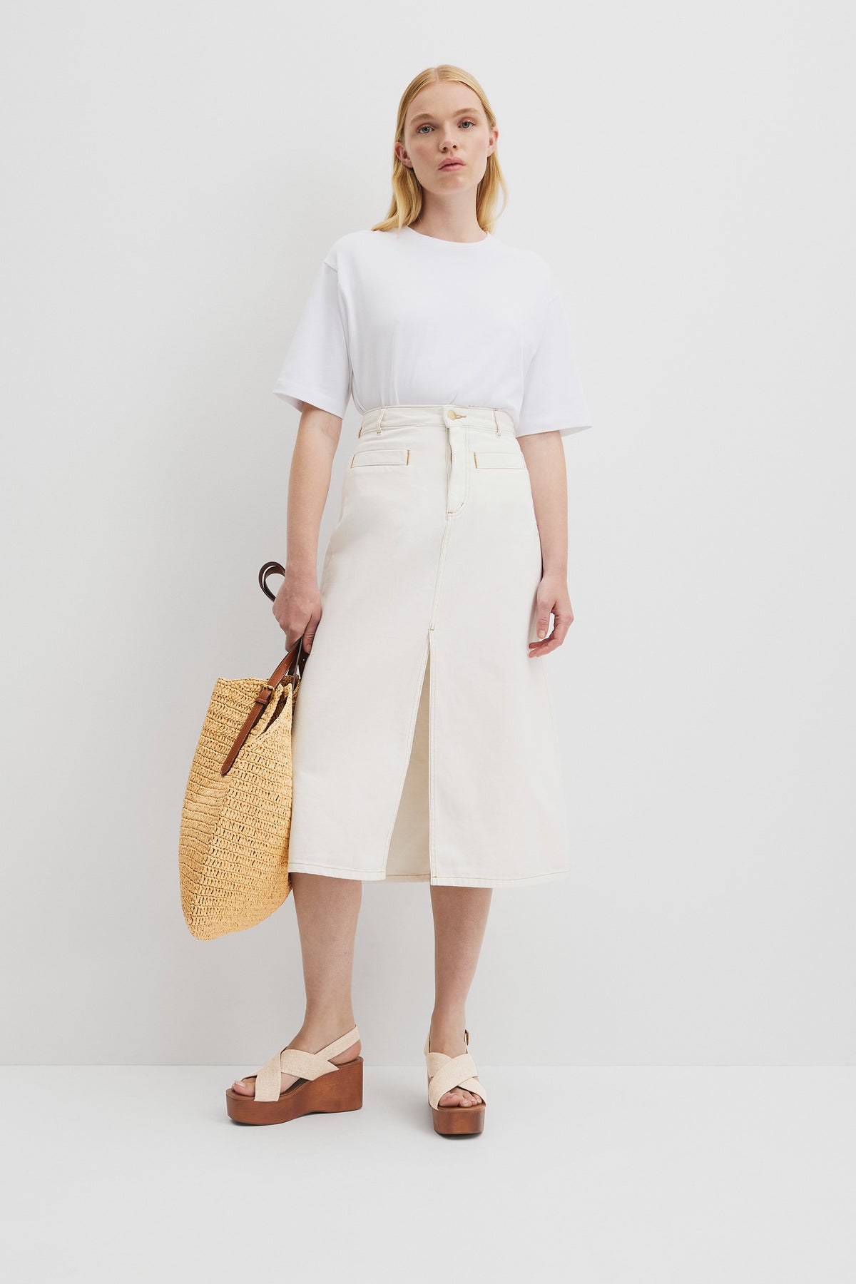 Split Midi Skirt
