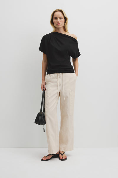 Australian Cotton One Shoulder T-Shirt