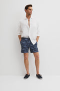 Recycled Polyester Beach Print Swim Short