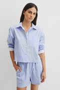 Crop Stripe Shirt