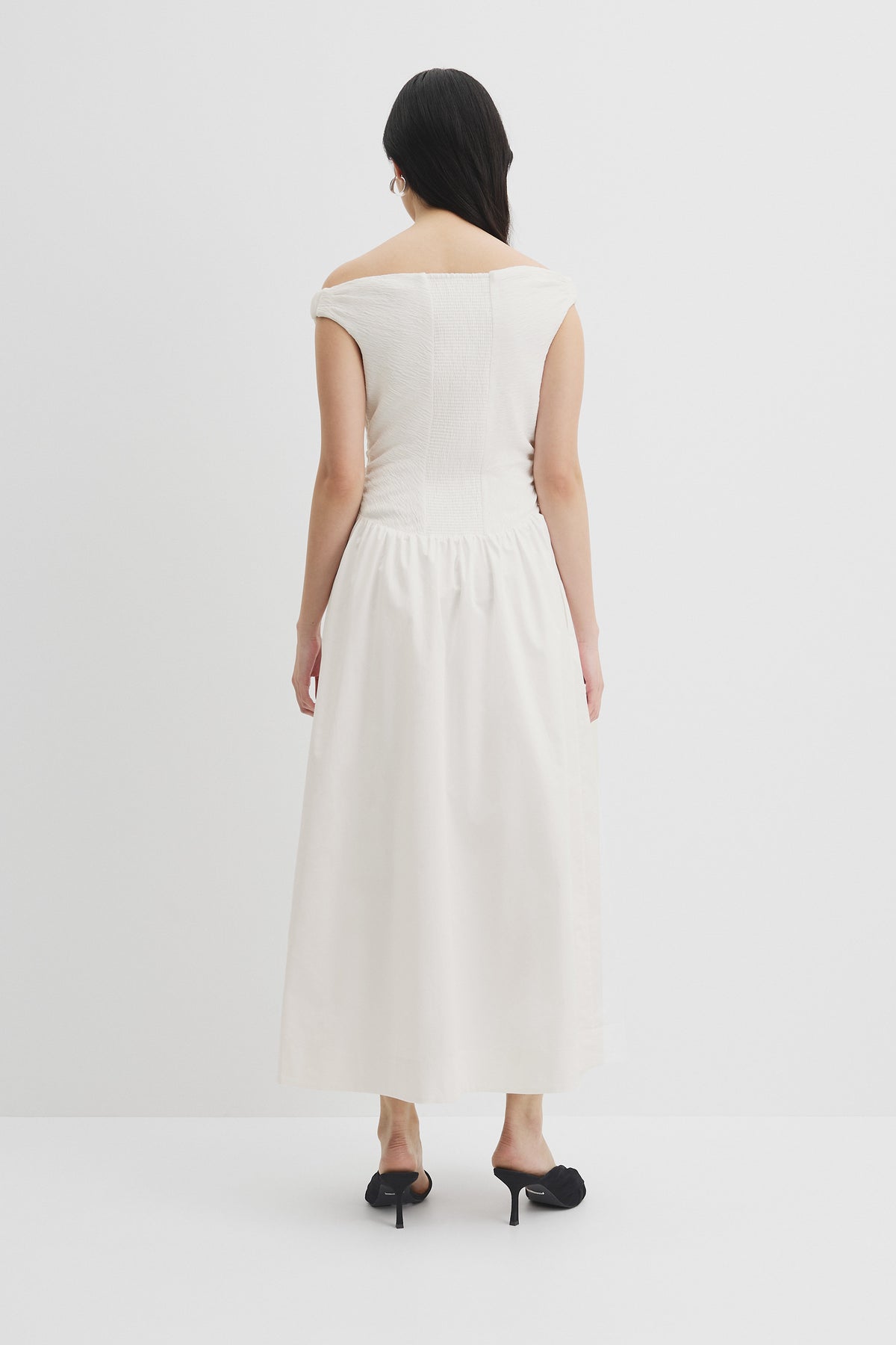 Off Shoulder Midi Dress