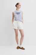 Australian Cotton Stripe Cr Tank