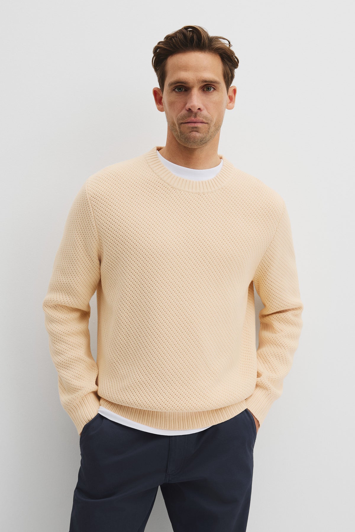 Australian Cotton Blend Crew Knit
