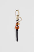 Beaded Cr Keyring
