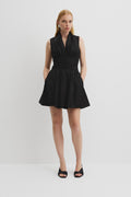 Gathered Hem Mini Dress