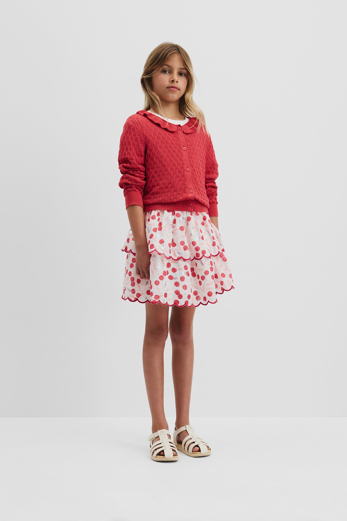 Frill Neck Cardigan