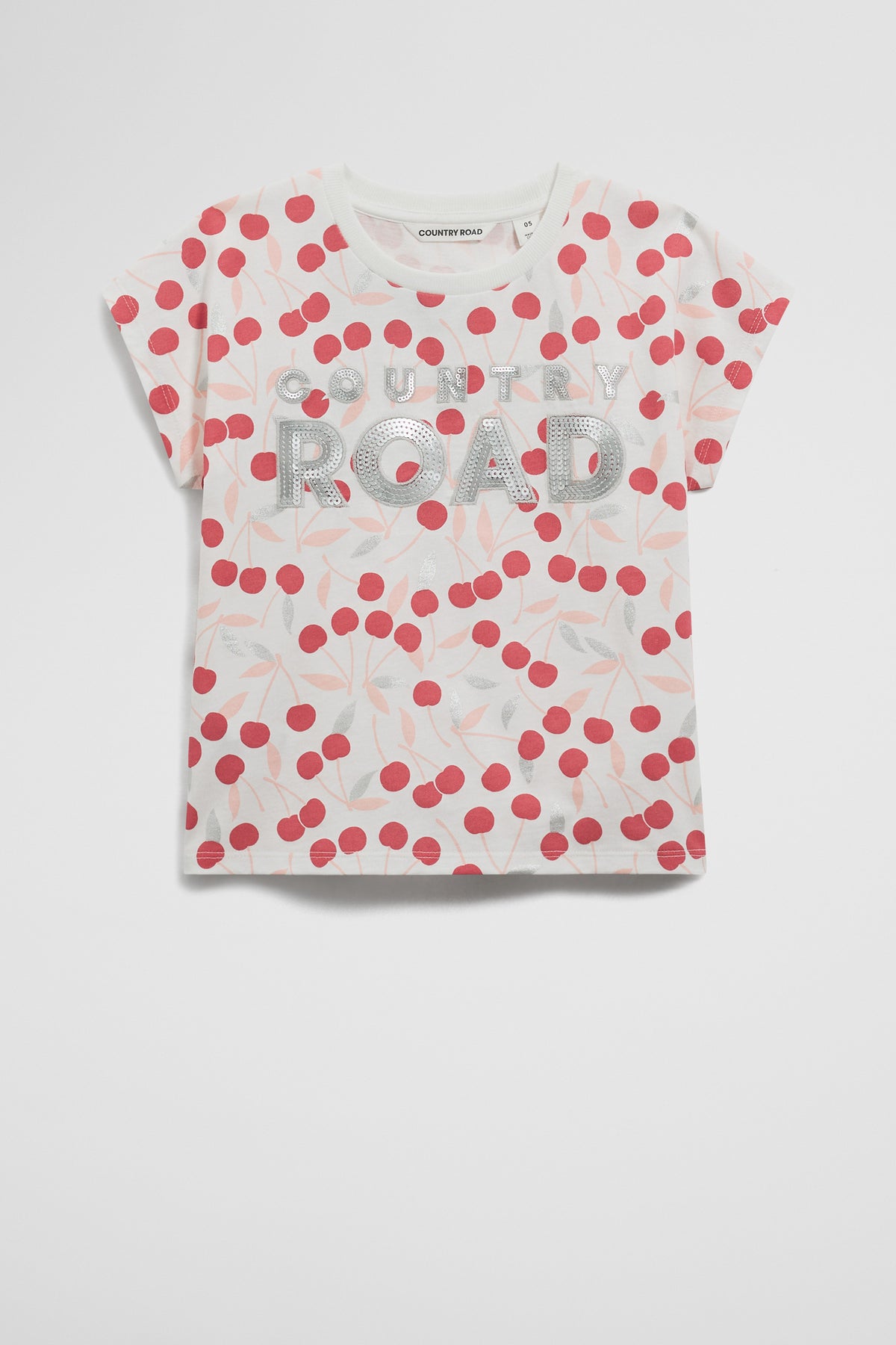 Organically Grown Cotton Sequin Logo T-Shirt