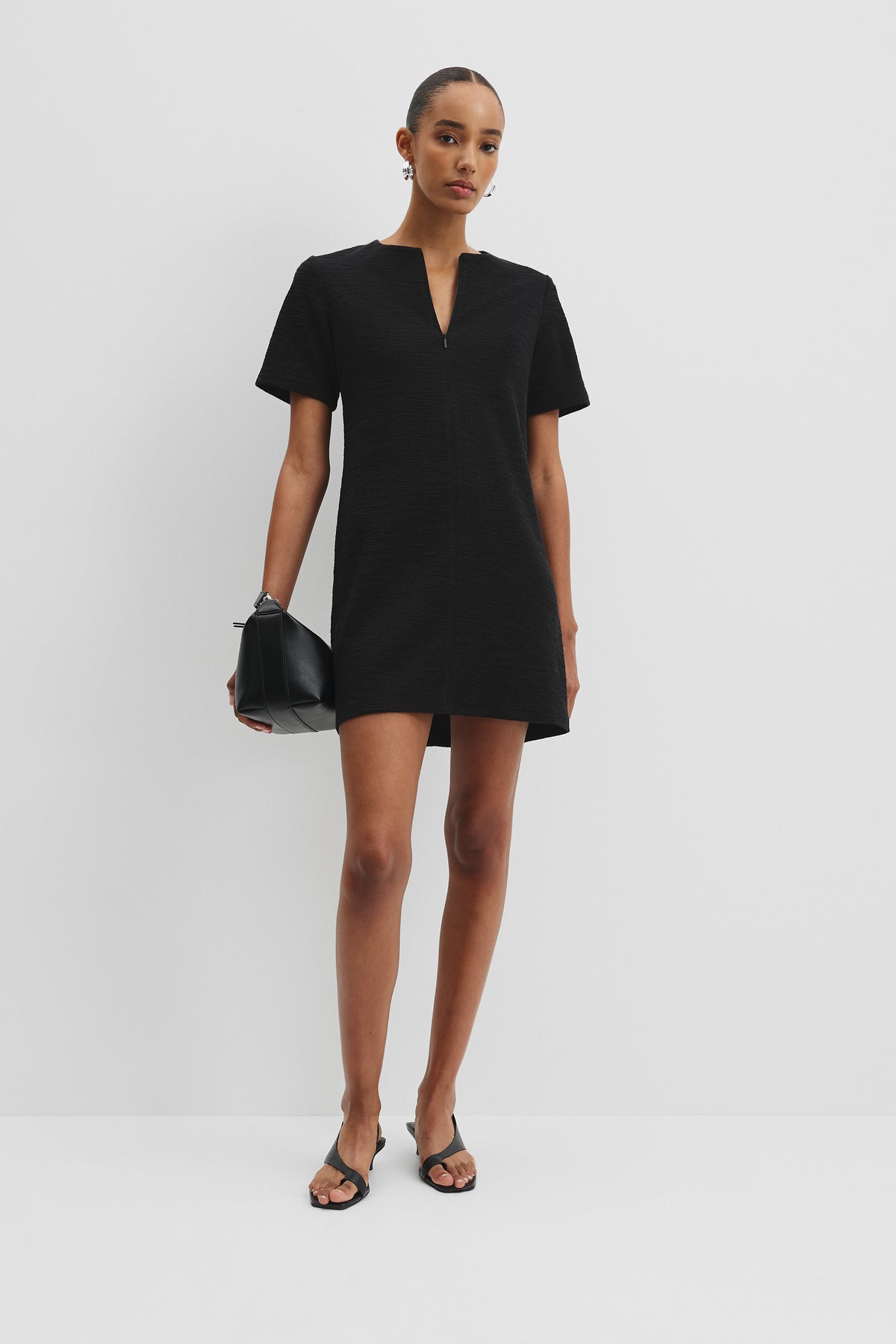 Textured Mini Dress