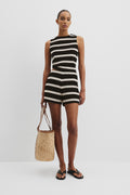 Stripe Textured Short