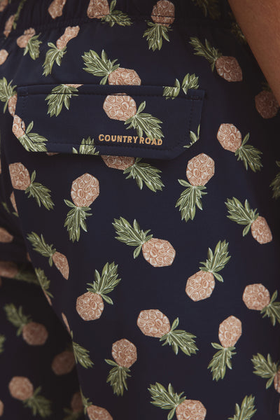 Pineapple Print Swim Straight