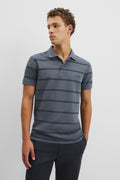 Australian Cotton Stripe Pique Polo