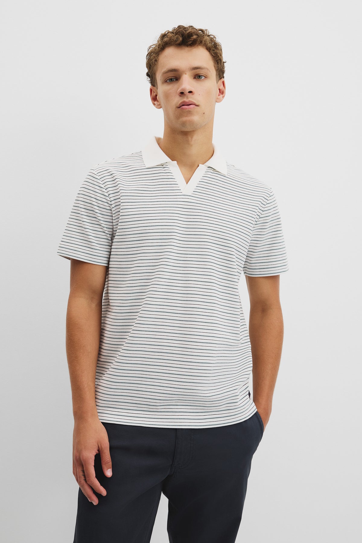 Australian Cotton Multi Stripe Trophy Polo