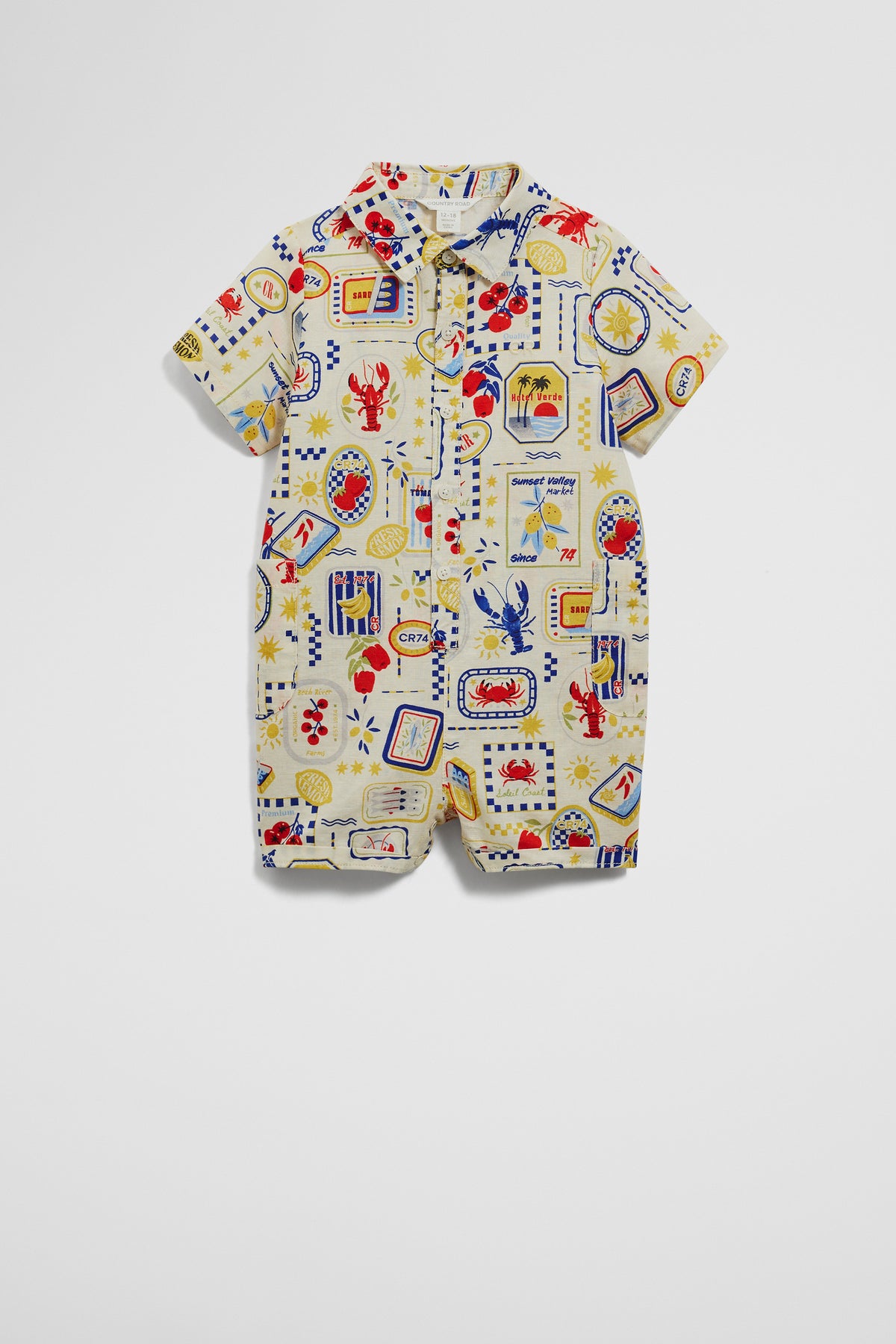 Stamp Print Romper
