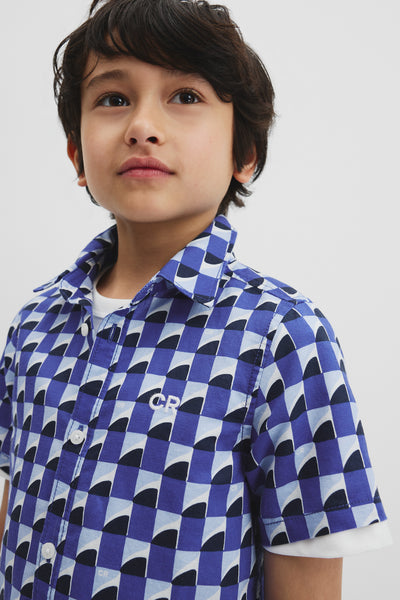 Geometric Print Shirt