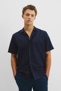 Relaxed Cotton Linen Textured Shirt