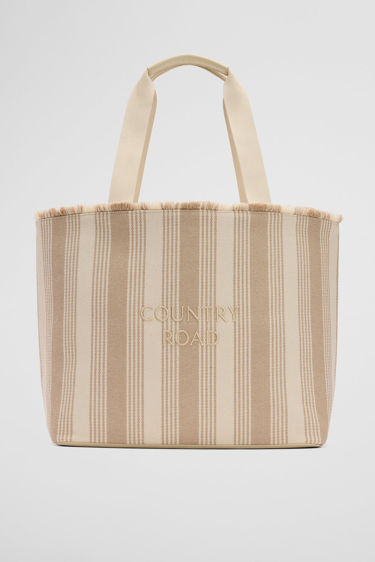 Stripe Fringe Tote