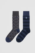 Pattern Socks Pack Of 2