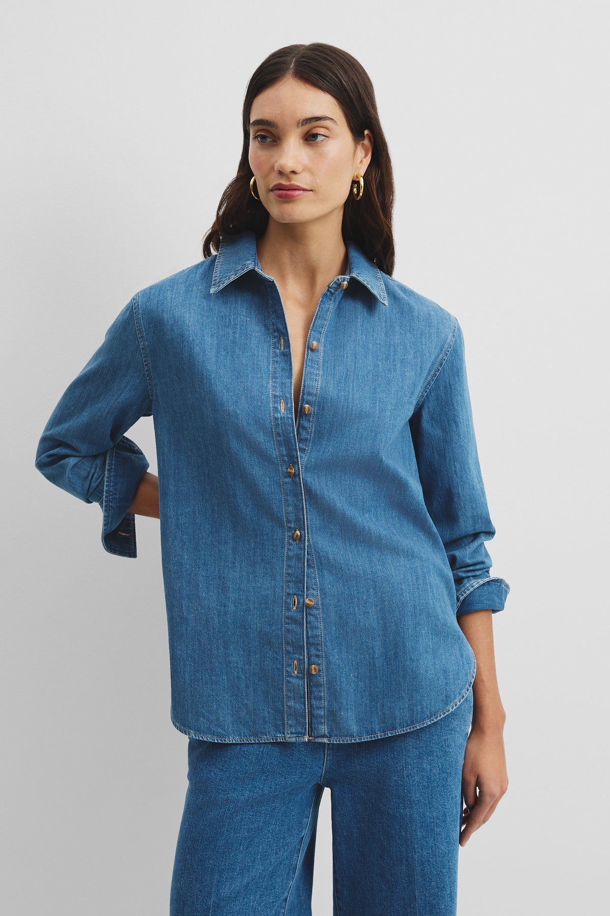 Long Sleeve Denim Shirt