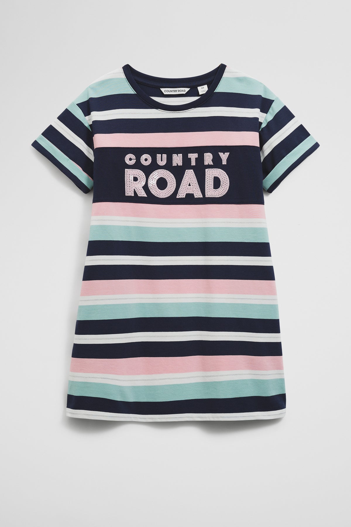 Cotton T-Shirt Logo Dress