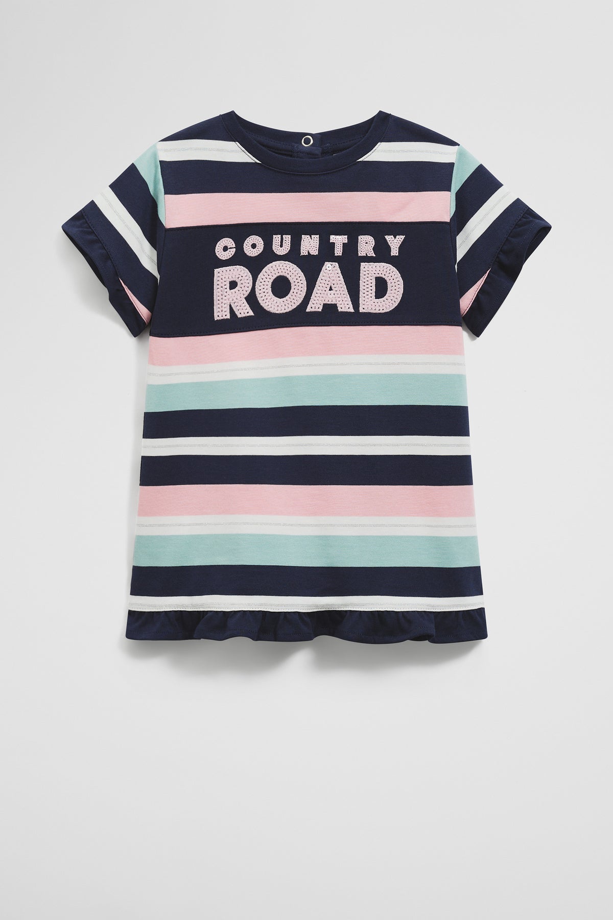Cotton T-Shirt Logo Dress