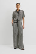 Print Pull On Cupro Pant