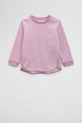 Organically Grown Cotton Long Sleeve Sequin Logo T-Shirt