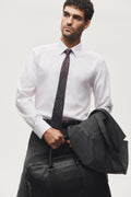 Regular Fit Pinstripe Travel Shirt