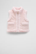 Reverse Faux Fur Vest