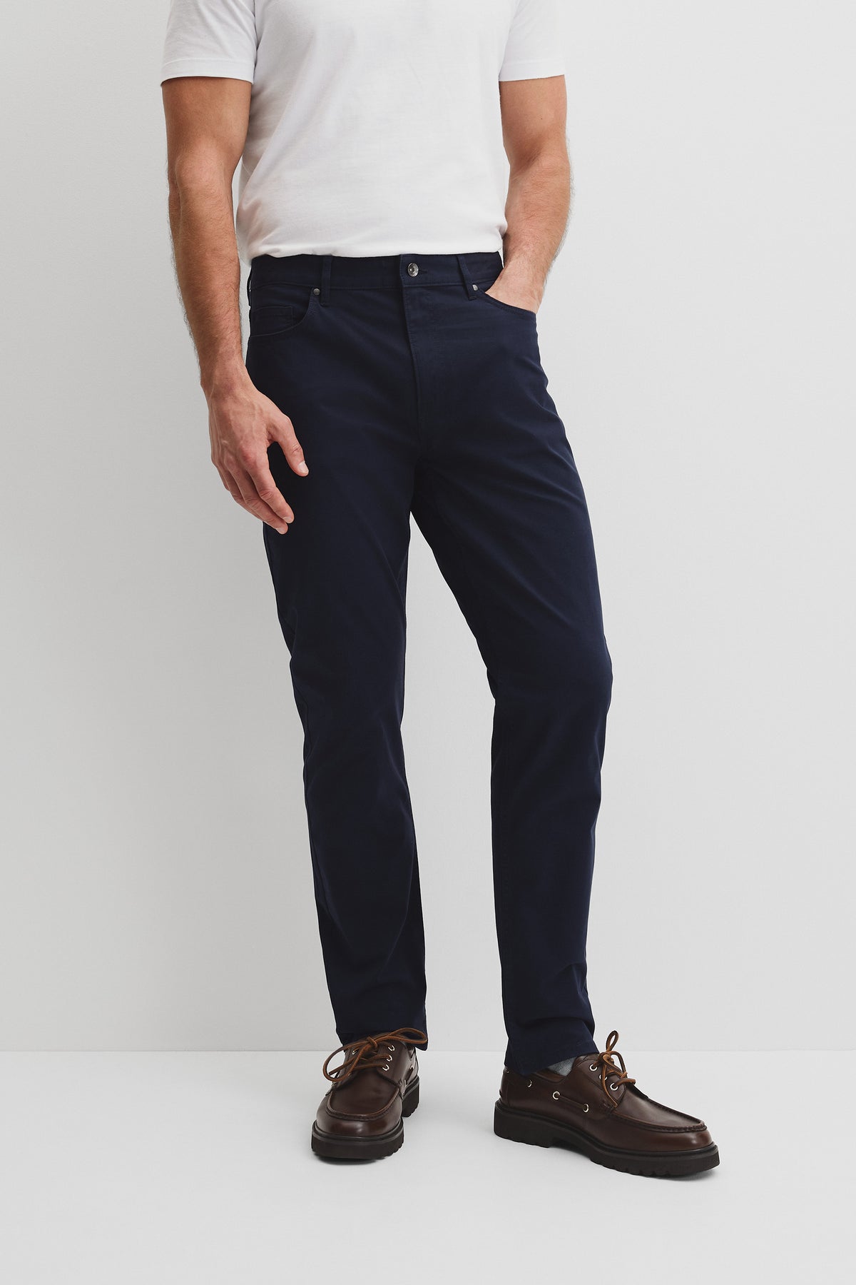 Australian Cotton Tapered Five Pocket Pant
