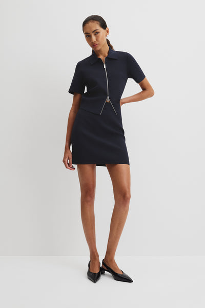 Compact Knit Mini Skirt